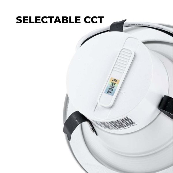 Lightolier 6-in Round Retrofit Downlight Select 900L 5 CCT White 120V For Discount