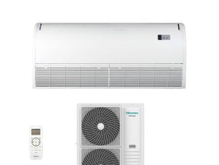 Climatizzatore Condizionatore Hisense Inverter Soffitto   Pavimento serie TURBO 48000 Btu AUV140UR4RC8 + AUW140U6RN8 R-32 Wi-Fi Optional con Telecomando di serie Incluso Hot on Sale