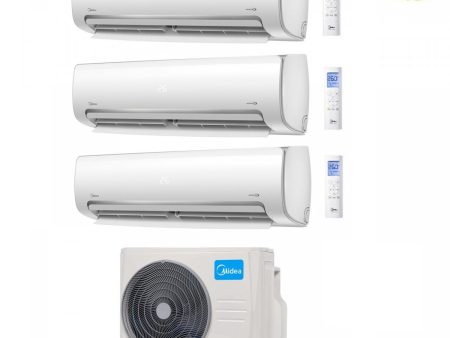 CLIMATIZZATORE CONDIZIONATORE MIDEA TRIAL SPLIT INVERTER serie MISSION PRO 9+9+12 con M3OF-21HFN8-Q R-32 Wi-Fi OPTIONAL 9000+9000+12000 Cheap