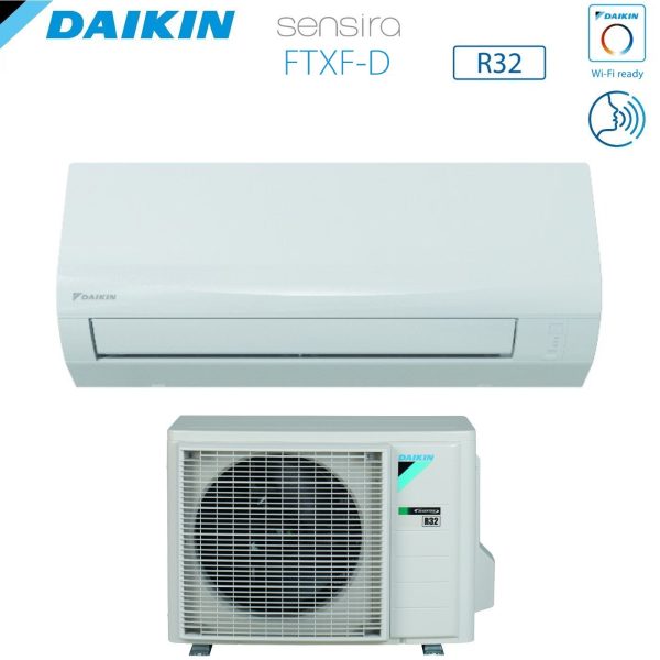 Climatizzatore Condizionatore Daikin Inverter serie ECOPLUS SENSIRA 9000 Btu FTXF25C D R-32 Wi-Fi Optional classe A++ Supply