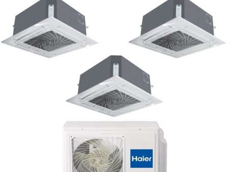 Climatizzatore Condizionatore Haier Trial Split Inverter a Cassetta 620 9+9+12 con 3U55S2SR3FA R-32 Wi-Fi Optional 9000+9000+12000 con Griglia Inclusa Online now