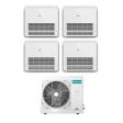 Climatizzatore Condizionatore Hisense Quadri Split Console 9+9+9+9 con 4AMW81U4RAA R-32 Wi-Fi Optional Con Telecomando di Serie 9000+9000+9000+9000 - Novità Online Sale