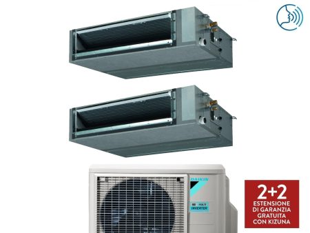 Climatizzatore Condizionatore Daikin Bluevolution Dual Split Canalizzato Canalizzabile Inverter serie FBA-A 12+12 con 3MXM68N R-32 Wi-Fi Optional 12000+12000 - Garanzia Italiana For Cheap