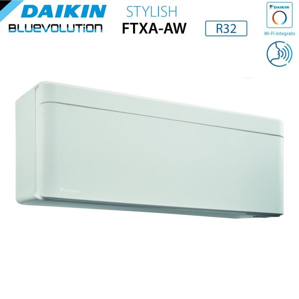 Climatizzatore Condizionatore Daikin Bluevolution Quadri Split Inverter serie STYLISH WHITE 5+5+5+15 con 4MXM80N R-32 Wi-Fi Integrato 5000+5000+5000+15000 Colore Bianco - Garanzia Italiana Online Sale