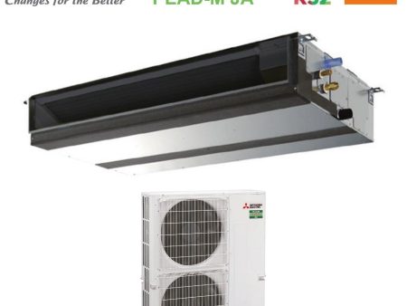 Climatizzatore Condizionatore Mitsubishi Electric Canalizzato Canalizzabile Inverter Media Prevalenza 48000 Btu PEAD-M140JA +  PUZ-M140VKA Monofase R-32 Wi-Fi Optional on Sale