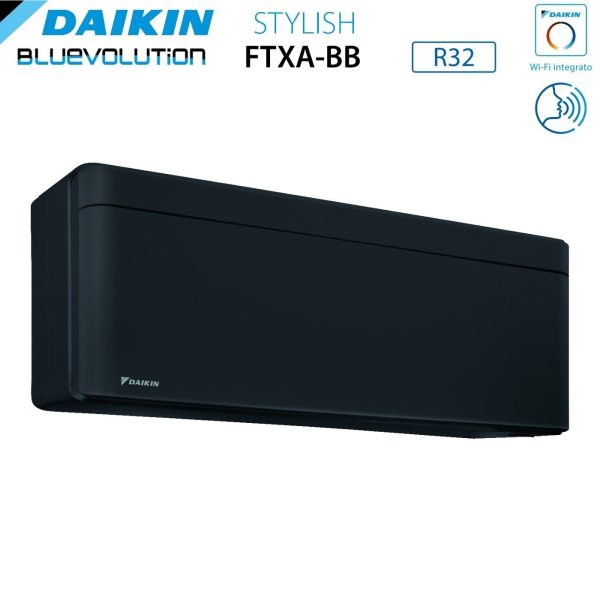 Climatizzatore Condizionatore Daikin Bluevolution Trial Split Inverter serie STYLISH TOTAL BLACK 7+9+9 con 3MXM52N R-32 Wi-Fi Integrato 7000+9000+9000 Colore Nero - Garanzia Italiana on Sale