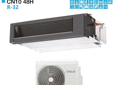 Climatizzatore Condizionatore Unical Canalizzabile 48000 BTU CN10 48H classe A++ A+ Gas R-32 Novità on Sale