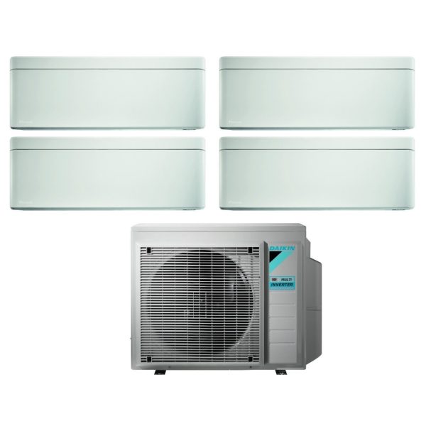 Climatizzatore Condizionatore Daikin Bluevolution Quadri Split Inverter serie STYLISH WHITE 5+5+5+15 con 4MXM80N R-32 Wi-Fi Integrato 5000+5000+5000+15000 Colore Bianco - Garanzia Italiana Online Sale