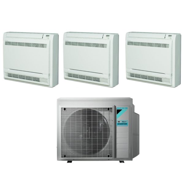 Climatizzatore Condizionatore Daikin Bluevolution a Pavimento Trial Split Inverter serie FVXM-F 9+9+12 con 3MXM68N R-32 Wi-Fi Optional Con Telecomando ad Infrarossi Incluso 9000+9000+12000 - Garanzia Italiana Hot on Sale