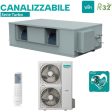 Climatizzatore Condizionatore Hisense Inverter Canalizzato Canalizzabile serie TURBO 85000 Btu AUD250UX4RPH8 + AUW250U6RZ8 Trifase R-32 Wi-Fi Optional con Telecomando di serie Discount