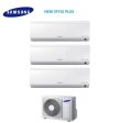 Climatizzatore Condizionatore Samsung Trial Split Inverter serie NEW STYLE PLUS 7+7+9 con AJ052MCJ R-410 7000+7000+9000 Online