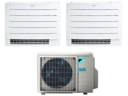 Climatizzatore Condizionatore Daikin a Pavimento Dual Split serie PERFERA FVXM-A 12+12 con 2MXM50A R-32 Wi-Fi Integrato 12000+12000 Con Telecomando ad Infrarossi Incluso Garanzia Italiana Discount