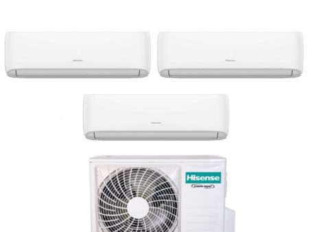 Climatizzatore Condizionatore Hisense Trial Split Inverter serie HI-COMFORT 7+9+9 con 3AMW72U4RJC R-32 Wi-Fi Integrato 7000+9000+9000 on Sale