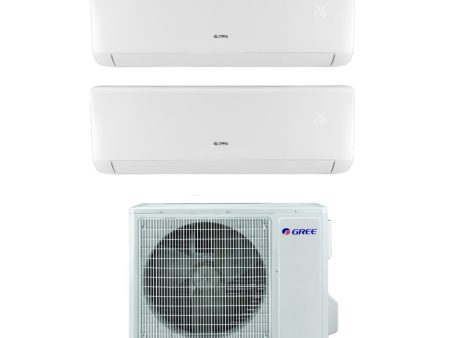 Climatizzatore Condizionatore Gree Dual Split Inverter serie BORA 9+9 con GWHD14NK6KO R-32 9000+9000 Sale