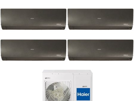 Climatizzatore Condizionatore Haier Quadri Split Inverter serie FLEXIS PLUS BLACK 7+7+7+12 con 4U75S2SR3FA R-32 Wi-Fi Integrato Colore Nero 7000+7000+7000+12000 For Sale