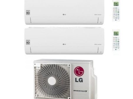 Climatizzatore Condizionatore LG Dual Split Inverter Serie Libero Smart 12+12 con MU2RW17 R-32 Wi-Fi Integrato Hot on Sale