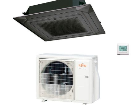 Climatizzatore Condizionatore Fujitsu Cassetta 4 Vie serie ECO KR Circular Flow 22000 Btu R-32 cod. 3NGF88665 Black Nero AUXG22KRLB - NOVITA  Sale