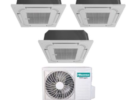 Climatizzatore Condizionatore Hisense Trial Split a Cassetta 9+9+9 con 3AMW72U4RFA R-32 Wi-Fi Optional 9000+9000+9000 con Telecomando e Pannello Incluso - Novità Fashion