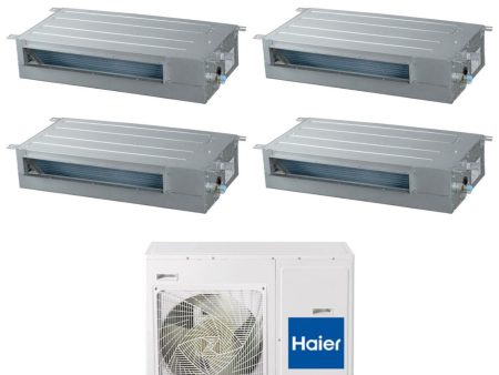 Climatizzatore Condizionatore Canalizzato Slim Haier Quadri Split Inverter Bassa Prevalenza 9+9+12+12 con 4U85S2SR5FA R-32 Wi-Fi Integrato 9000+9000+12000+12000 Cheap