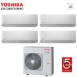 Climatizzatore Condizionatore Toshiba Quadri Split Inverter serie SEIYA 7+7+13+13 (7+7+12+12) RAS-4M27U2AVG-E R-32 Wi-Fi Optional 7000+7000+13000+13000 (7000+7000+12000+12000) Online Hot Sale