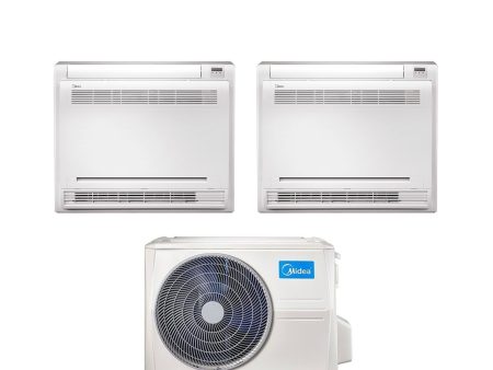 Climatizzatore Condizionatore Console Midea Dual Split Inverter 12+12 con M2OE-18HFN8-Q R-32 12000+12000 Cheap