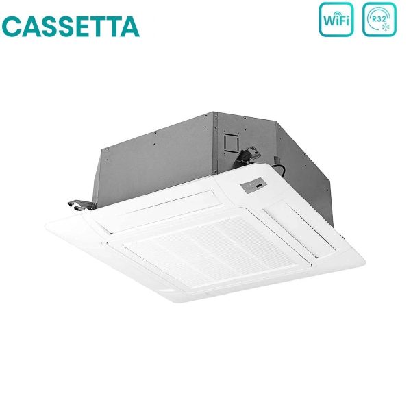 Climatizzatore Condizionatore Hisense Dual Split Inverter a Cassetta 9+12 con 2AMW52U4RXC R-32 Wi-Fi Optional 9000+12000 con Telecomando e Pannello Incluso Supply