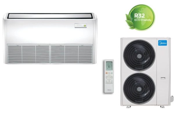 Climatizzatore Condizionatore Inverter Midea Soffitto Pavimento 48000 btu MUE-48HRFNX R-32 A++ completo di comando TRIFASE - NOVITA on Sale