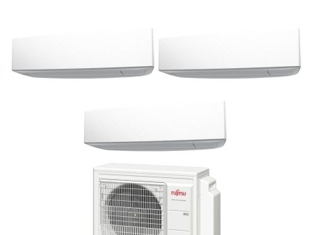 Climatizzatore Condizionatore Fujitsu Trial Split Inverter serie KE WHITE 9+9+12 con AOYG18KBTA3 R-32 Wi-Fi Integrato 9000+9000+12000 Colore Bianco Online Hot Sale