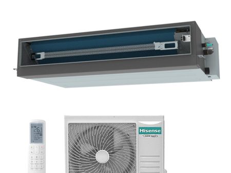 Climatizzatore Condizionatore Hisense Inverter Canalizzato Canalizzabile serie TURBO 24000 Btu AUD71UX4RFM8 + AUW71U4RK8 R-32 Wi-Fi Optional Classe A++ A++ con Telecomando di serie Cheap