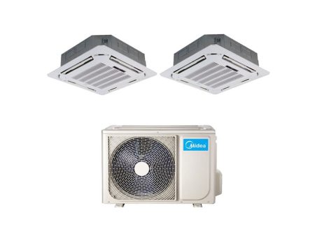 Climatizzatore Condizionatore dual Split MIDEA Cassetta 4 Vie R-32 9000+9000 con M20-18FN8-Q - NEW 9+9 on Sale