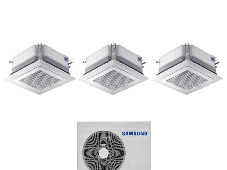 Climatizzatore Condizionatore Samsung Trial Split Inverter Cassetta 4 Vie Mini Windfree 18+18+18 con AJ100TXJ5KG EU R-32 18000+18000+18000 Wi-Fi Optional con Griglia Inclusa on Sale