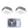 Climatizzatore Condizionatore Hisense Dual Split Inverter a Cassetta 9+9 con 2AMW35U4RGC R-32 Wi-Fi Optional 9000+9000 con Telecomando e Pannello Incluso Discount