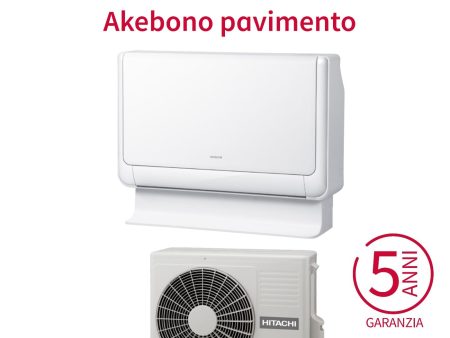 Climatizzatore Condizionatore Hitachi a Pavimento Inverter Serie Akebono 9000 Btu RAF-25RXE R-32 Wi-Fi Optional - Novità Online Sale