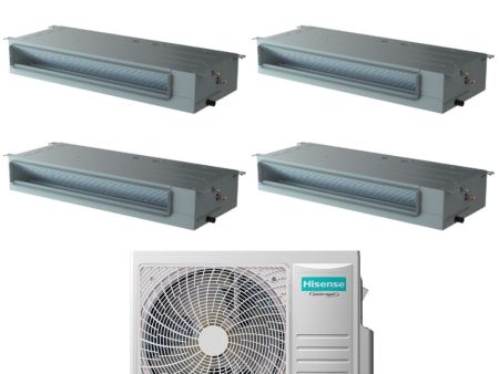 Climatizzatore Condizionatore Hisense Quadri Split Inverter Canalizzato Canalizzabile 9+9+9+12 con 4AMW81U4RJC R-32 Wi-Fi Optional 9000+9000+9000+12000 Con Telecomando di Serie Online now