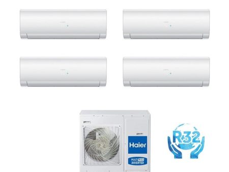 Climatizzatore Condizionatore Haier Quadri Split Inverter serie IES PLUS 9+9+12+12 con 4U75S2SR3FA R-32 Wi-Fi Integrato 9000+9000+12000+12000 - Novità For Discount