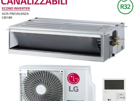 Climatizzatore Condizionatore LG Canalizzabile Econo 18000 Btu CM18R.N10 R-32 A++ A+ Wi-Fi Optional Comando a Filo Incluso on Sale