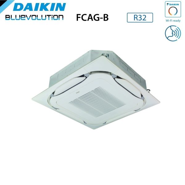 Climatizzatore Condizionatore Daikin Bluevolution a Cassetta Round Flow 12000 Btu FCAG35B R-32 Wi-Fi Optional con Griglia Standard Inclusa - Garanzia Italiana For Sale