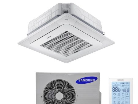 Climatizzatore Condizionatore Samsung Inverter Cassetta a 4 Vie WindFree 18000 Btu AC052NN4DKH Monofase R-410 Wi-Fi Optional Con Telecomando Wireless e Pannello Incluso For Discount