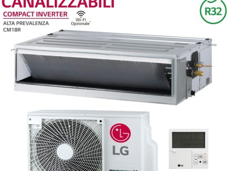 Climatizzatore Condizionatore LG Canalizzabile Compact 18000 Btu CM18R.N10 R-32 A++ A+ Wi-Fi Optional Comando a Filo Incluso Sale