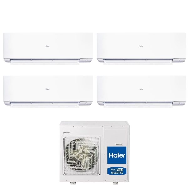 Climatizzatore Condizionatore Haier Quadri Split Inverter serie EXPERT 7+9+9+18 con 4U75S2SR5FA R-32 Wi-Fi Integrato 7000+9000+9000+18000 Fashion