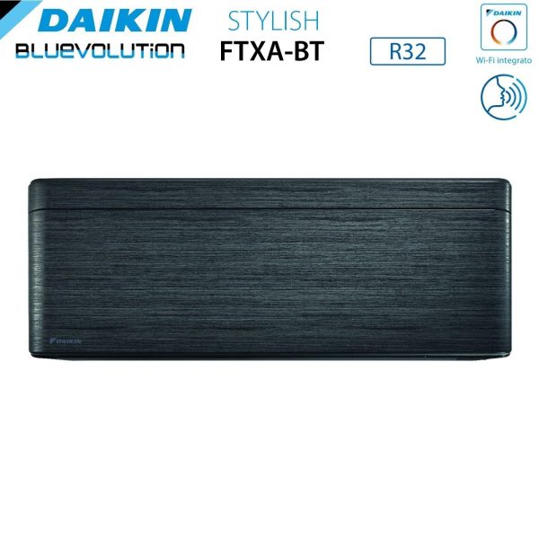 Climatizzatore Condizionatore Daikin Bluevolution Dual Split Inverter serie STYLISH REAL BLACKWOOD 7+12 con 2MXM40A R-32 Wi-Fi Integrato 7000+12000 Colore Legno Nero Garanzia Italiana Cheap