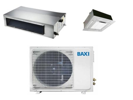 CLIMATIZZATORE CONDIZIONATORE BAXI DUAL SPLIT INVERTER CASSETTA 9000 LSGNK25-XM + CANALIZZATO 18000 LSGND50-XM con LSGT50-2M Fashion